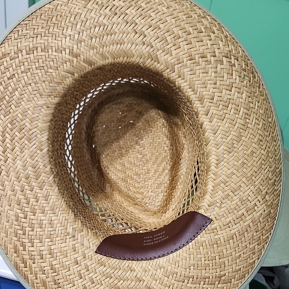 Natural Woven Hat with Patterned Band - Picture 4 of 5